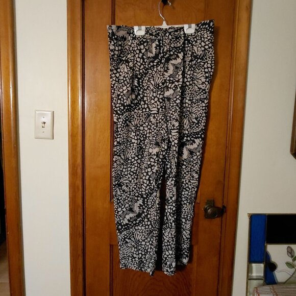 Chico's Black Label slacks elastic waist size 12 or chicos 2 silk! - Picture 1 of 11
